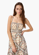Cecily Silk Cotton Dress in Heirloom Bandana