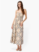 Cecily Silk Cotton Dress in Heirloom Bandana