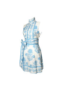 Sleeveless SUE SARTOR Flounce Mini | Baby Blue SUE SARTOR Marigold