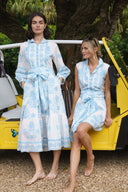 Sleeveless SUE SARTOR Flounce Mini | Baby Blue SUE SARTOR Marigold