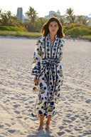 Marrakech Kaftan | French Blue SUE SARTOR Marigold