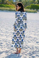 Marrakech Kaftan | French Blue SUE SARTOR Marigold