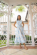 Sleeveless SUE SARTOR Flounce | Baby Blue SUE SARTOR Marigold