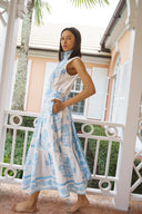 Sleeveless SUE SARTOR Flounce | Baby Blue SUE SARTOR Marigold