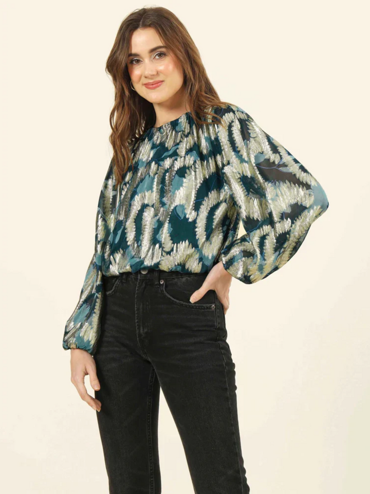 Ayla Blouse in Santari Peacock