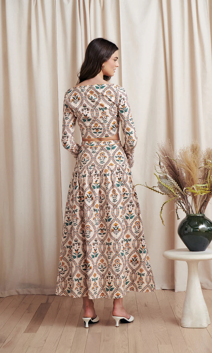 Wila Marigold Tile Midi Skirt Set