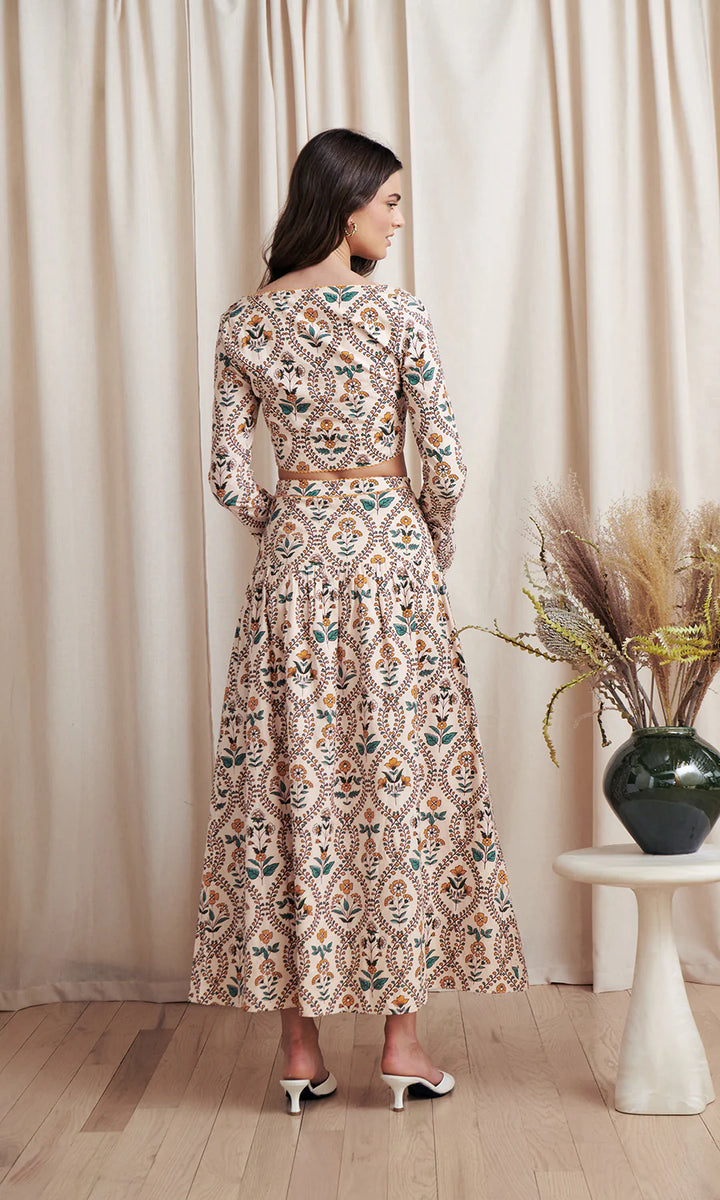 Wila Marigold Tile Midi Skirt Set