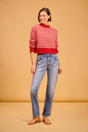 Marta Sweater in Crimson