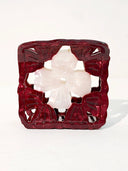Small Granny Square Claw Cip in Raspberry