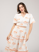 The Abby Top | Orange Fish