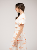 The Abby Top | Orange Fish