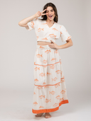 The Abby Skirt | Orange Fish