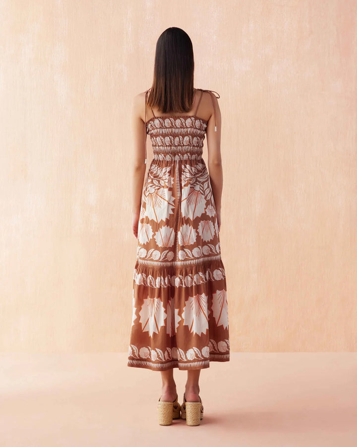 Adley Maxi Dress in Marla Cardamom