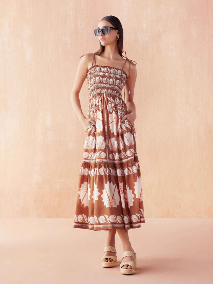 Adley Maxi Dress in Marla Cardamom