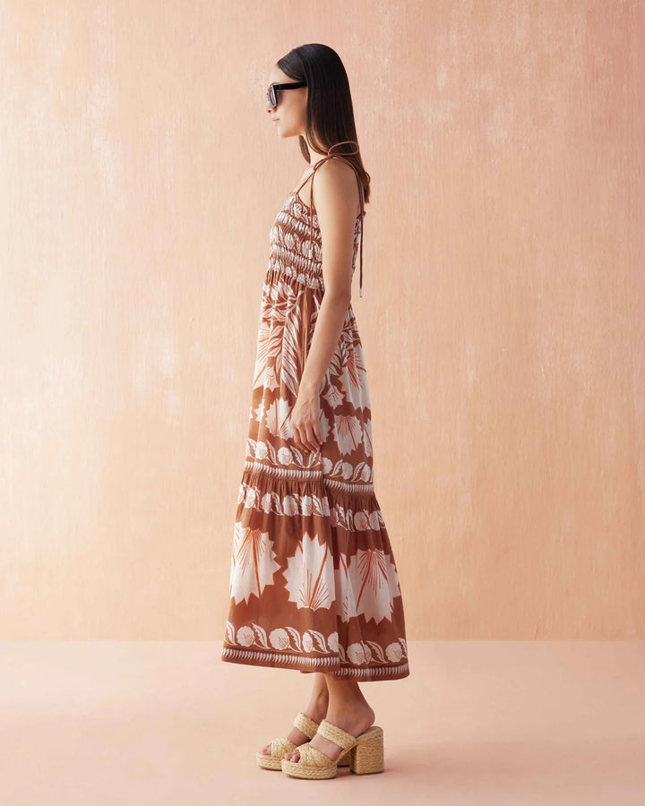 Adley Maxi Dress in Marla Cardamom