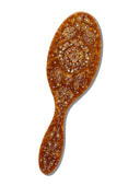 Hand-Painted Brown Paisley Brush