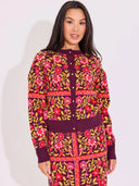 Alden Adair Sweater Meredith Cardigan in Golden Floral