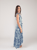 Alicia Bell Dress Kat Maxi Dress in Turquoise Floral