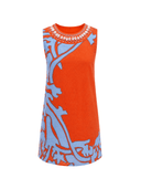 Anna Cate Dress Evelyn Dress in Coral Art