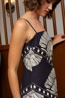 Anna Cate Dress Shannon Midi Dress in Navy