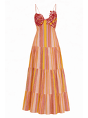 Anna Cate Dress Taylor Midi Dress in Candy Stripe