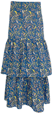 Anna Cate Skirts Anna Cate | Amelia Skirt in Royal / Yellow Paisley