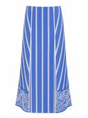 Anna Cate Skirts Jenn Skirt in Cloud Ribbon Cloud Stripe
