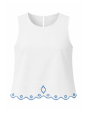 Anna Cate Top Sam Tank in Luca Tile