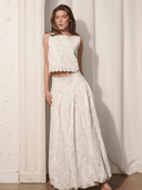 Arianne Elmy Skirt Eyelit Bubble Maxi Skirt