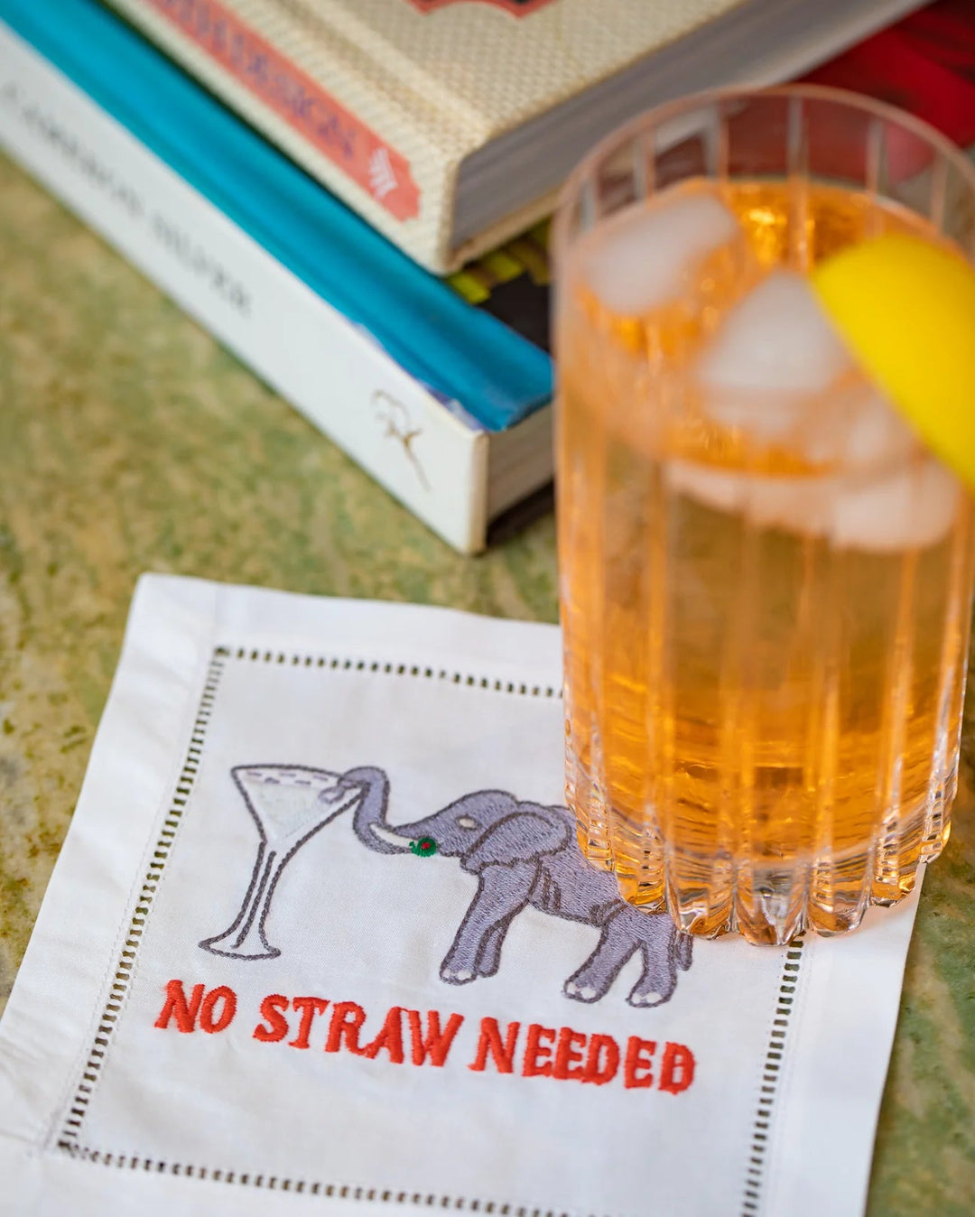 August Morgan Cocktail Napkin No Straw Needed Cocktail Napkins