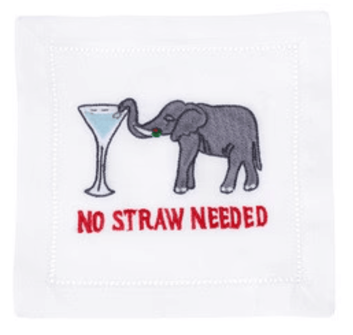 August Morgan Cocktail Napkin No Straw Needed Cocktail Napkins
