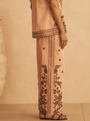 Aur Oceà Pant Straight Leg Pant Infiorata Embroidered