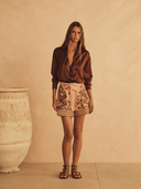 Aur Oceà Shorts Resort Short Infiorata Embroidered