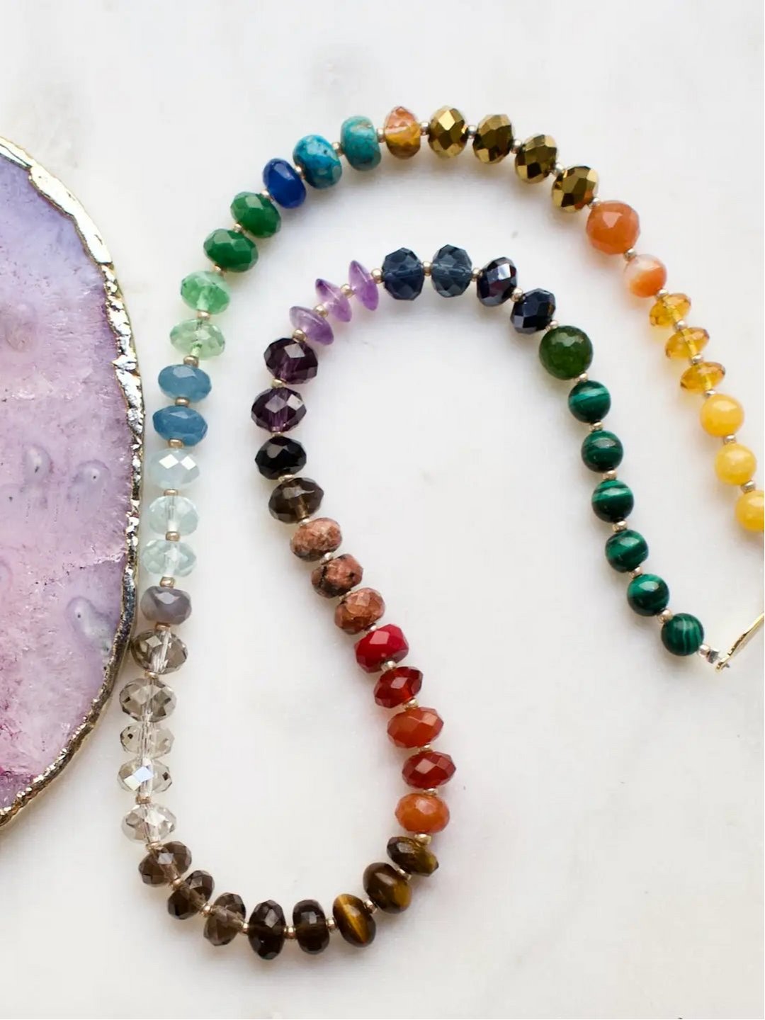 Av Max Necklace Fall Multi Gemma Medium Rondelle Necklace