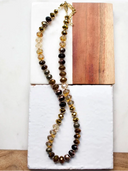 Av Max Necklace Gold Mix Gemma Medium Rondelle Necklace