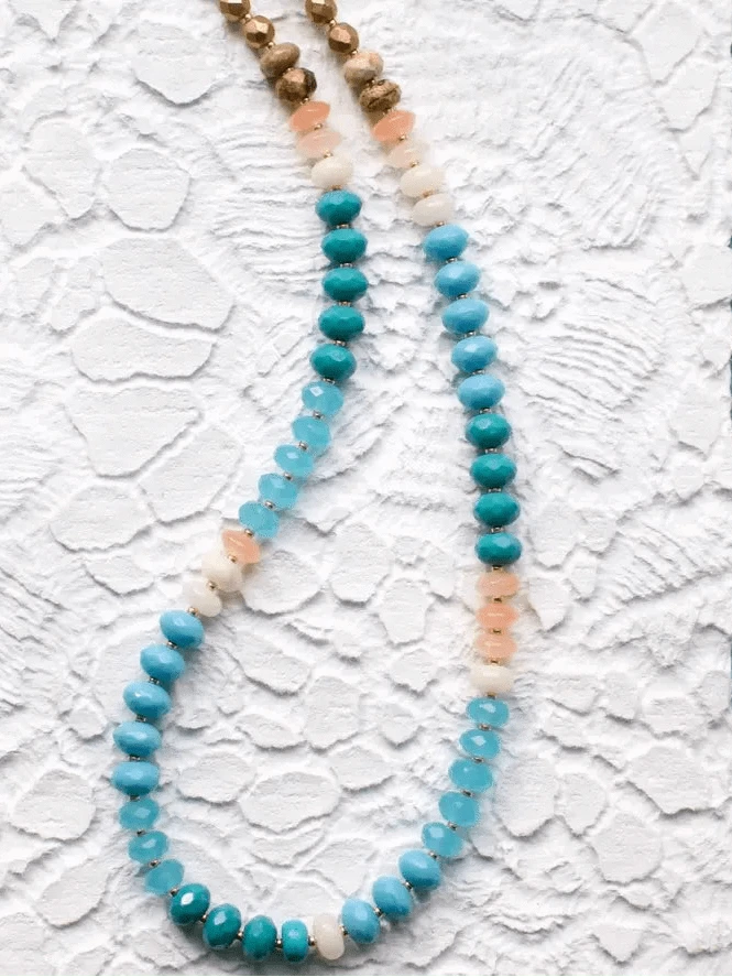 Av Max Necklace Light Turquoise Gemma Medium Rondelle Necklace