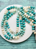 Av Max Necklace Sea Green Turquoise Gemma Medium Rondelle Necklace