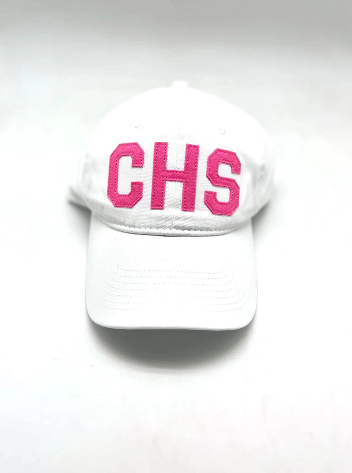 Aviate Hat White w/ Pink CHS Hats