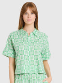 Club Shirt in Shell Tiles