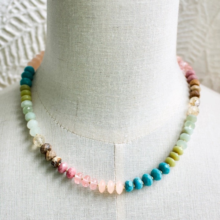 Desert Tones Gemma Medium Rondelle Necklace