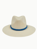 Baldiz Hat Eggshell Blue Hydrangea Hat with ACK embroidery