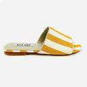 Baldiz Shoes Kat Mustard Herringbone Slides