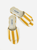 Baldiz Shoes Kat Mustard Herringbone Slides