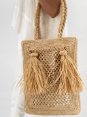 Baldiz Tote Juniper Hay Raffia Bag