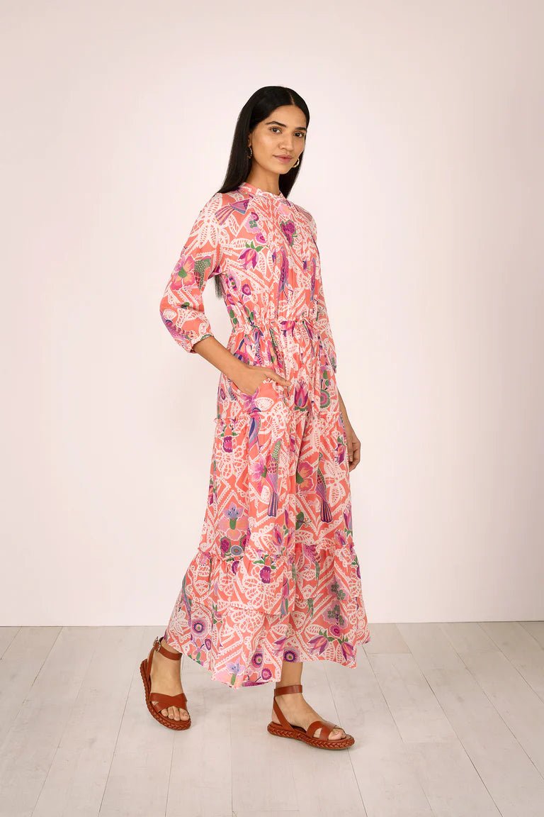 Banjanan Dress Bazaar Dress in Folk Lace rose