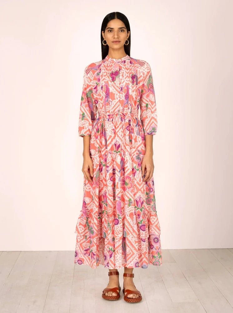 Banjanan Dress Bazaar Dress in Folk Lace rose
