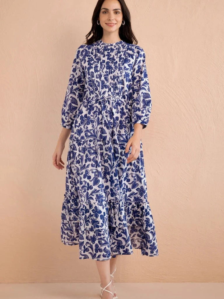 Banjanan Dress Bazaar Dress in Gaia Cobalt