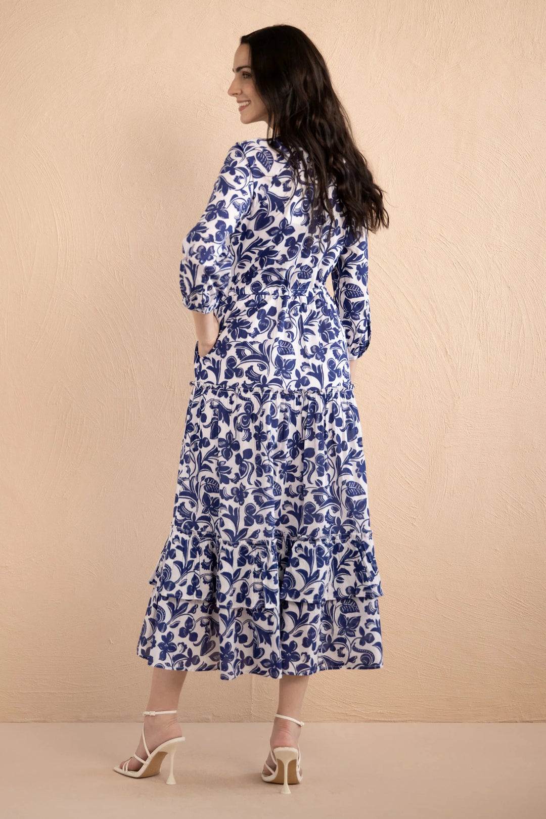 Banjanan Dress Bazaar Dress in Gaia Cobalt
