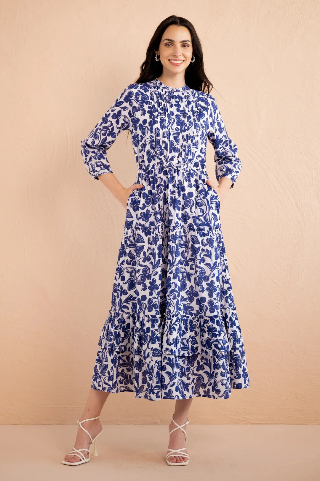 Banjanan Dress Bazaar Dress in Gaia Cobalt