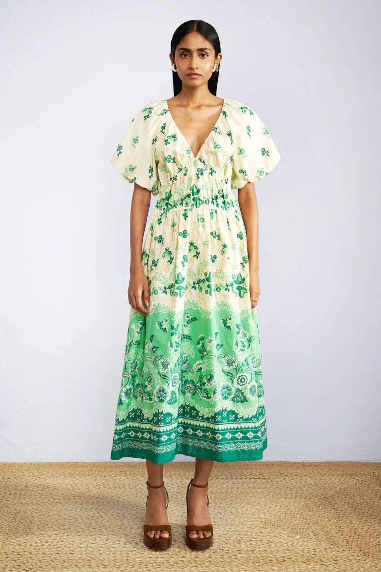 Francesca Dress in Wanderlust Jade Francesca Dress in Wanderlust Jade